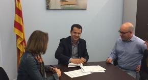 Fundaci Pere Mata i l'IES Vidal i Barraquer signen conveni per formaci dual